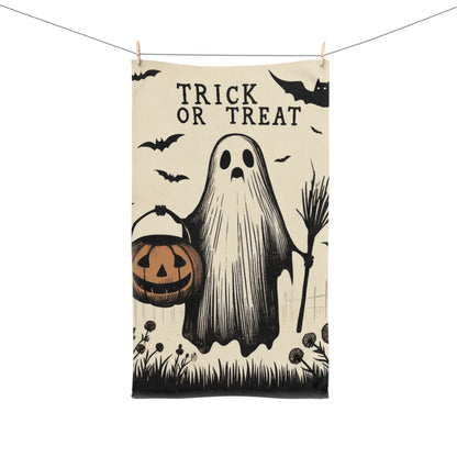 Trick or Treat Ghost Hand Towel