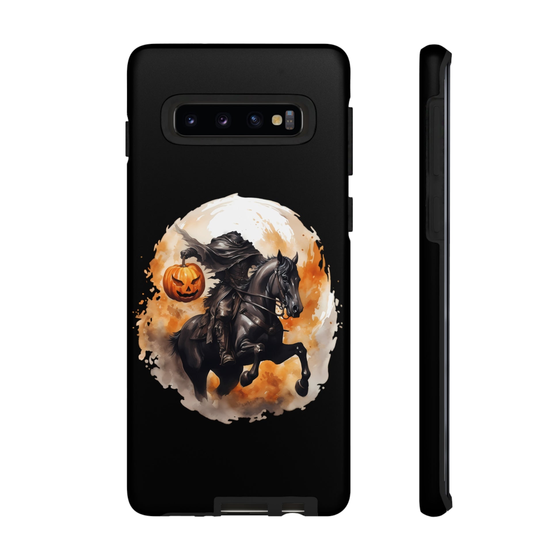 Headless Horseman Pumpkin Head Tough Phone Case for iPhone Samsung GooglePhone CaseVTZdesignsSamsung Galaxy S10MatteAccessoriesfallGlossy