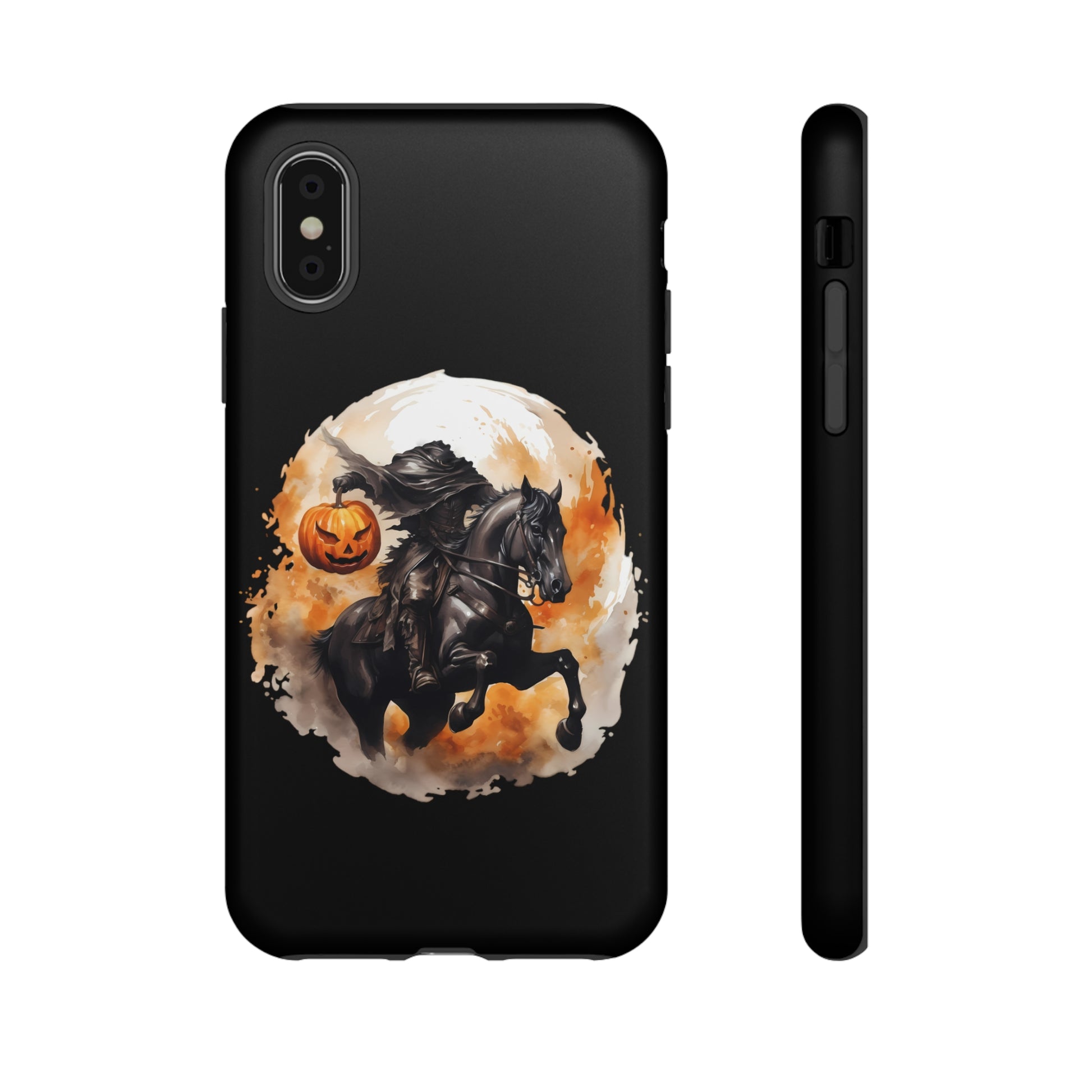 Headless Horseman Pumpkin Head Tough Phone Case for iPhone Samsung GooglePhone CaseVTZdesignsiPhone XMatteAccessoriesfallGlossy