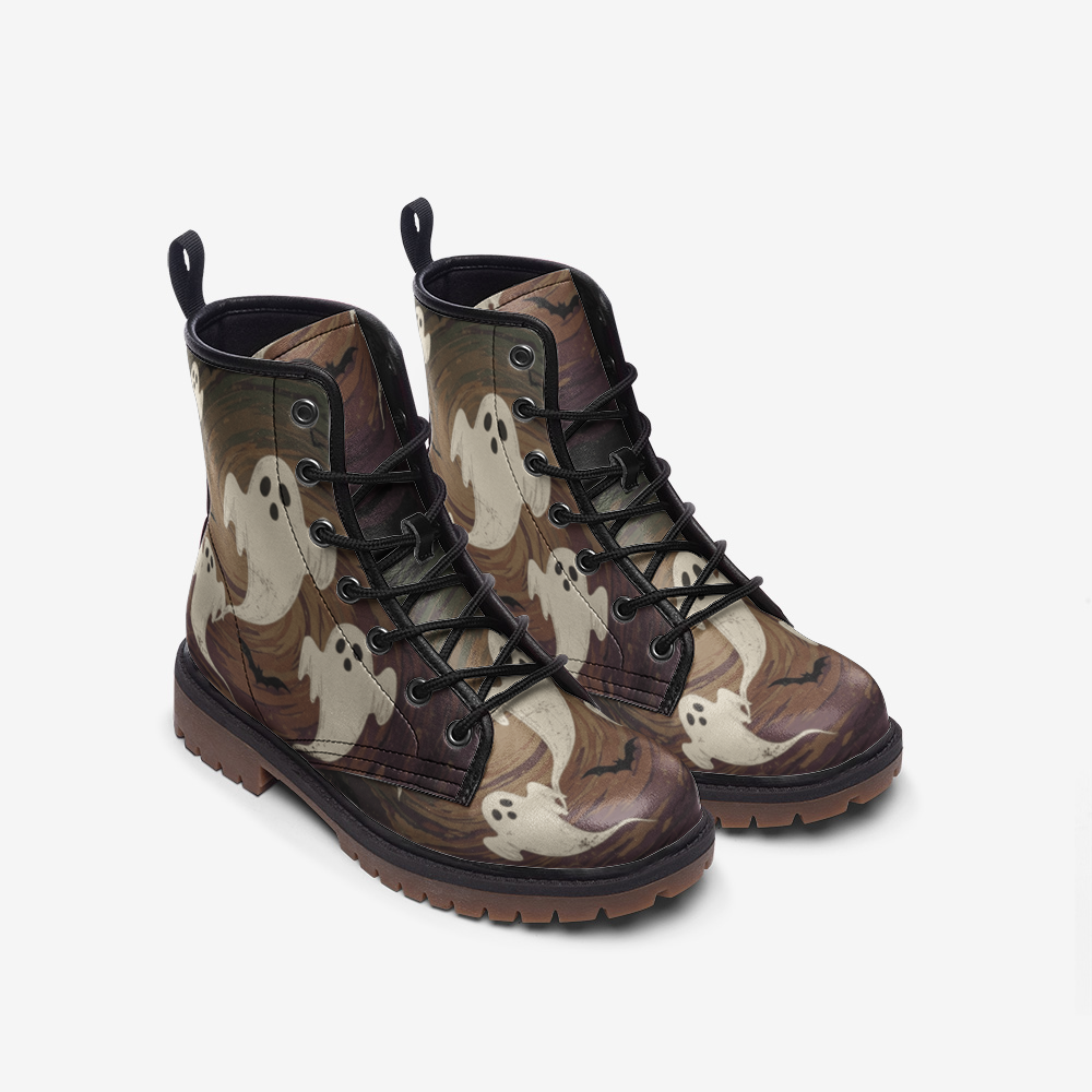 Ghosts and Bats Combat Boots