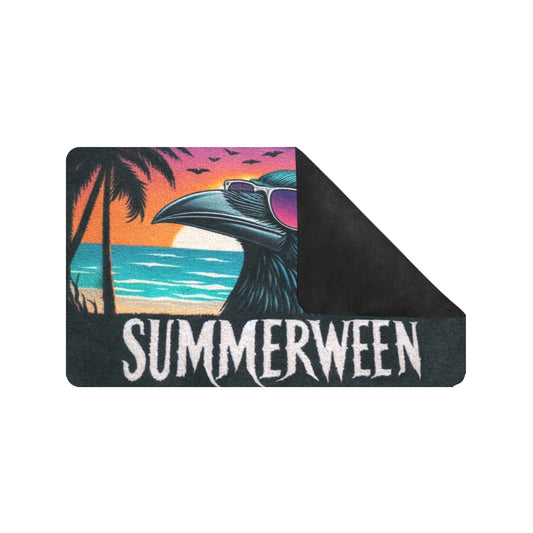 Summerween Raven Rubber Doormat