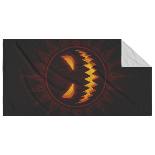 Jack-o-lantern_Mandala_Sun_Beach_Towel_Main_Fold_Horizontal_Mockup.png