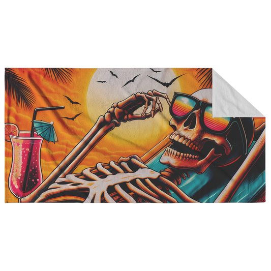 Skeleton_on_Tropical_Beach_Towel_Main_Fold_Horizontal_Mockup.png