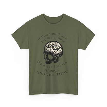 Always Spooky Time Tee ShirtT - ShirtVTZdesignsMilitary GreenSalwaysalways spookyCrew neck