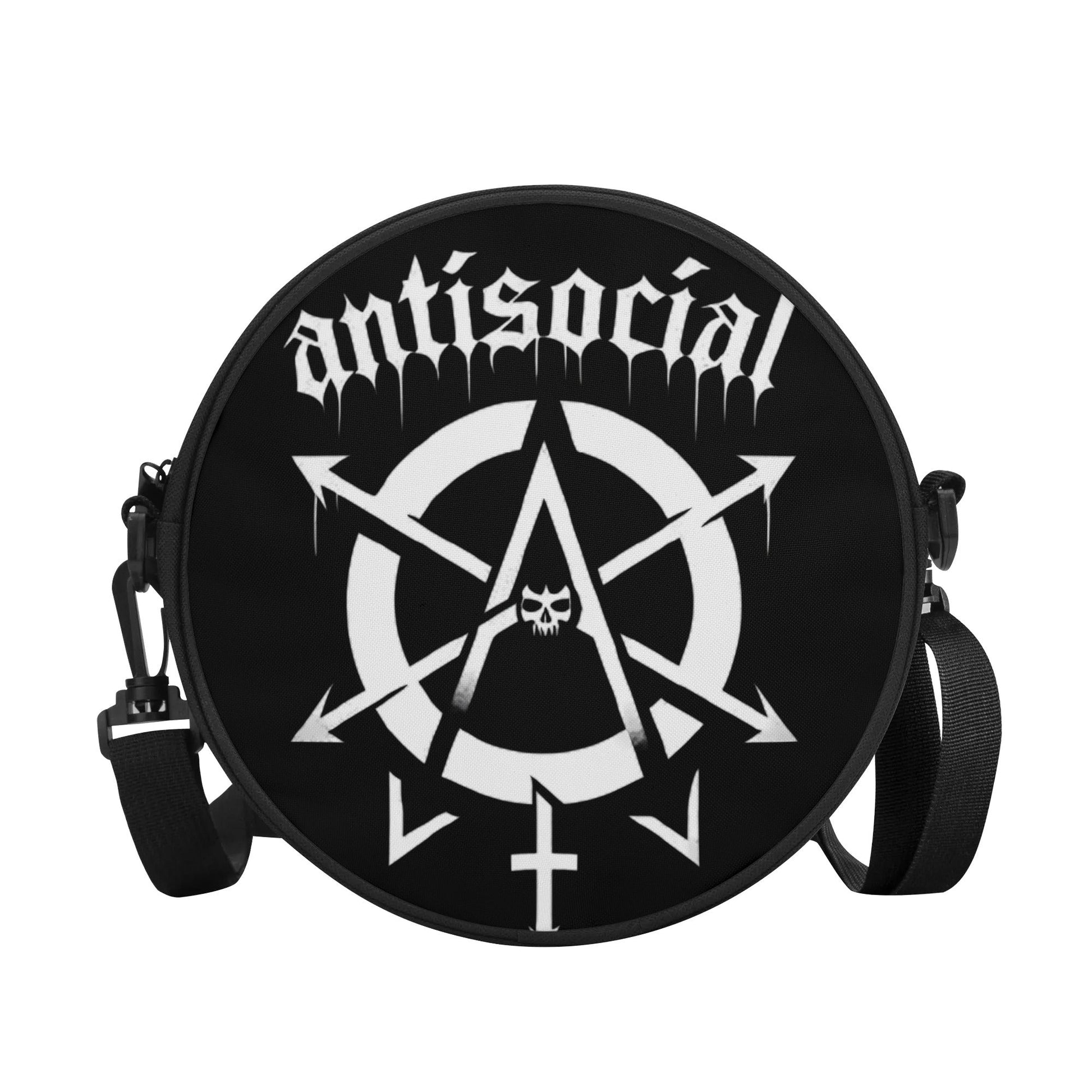 Antisocial Round Satchel BagVTZdesignsaccessoriesanti socialbag