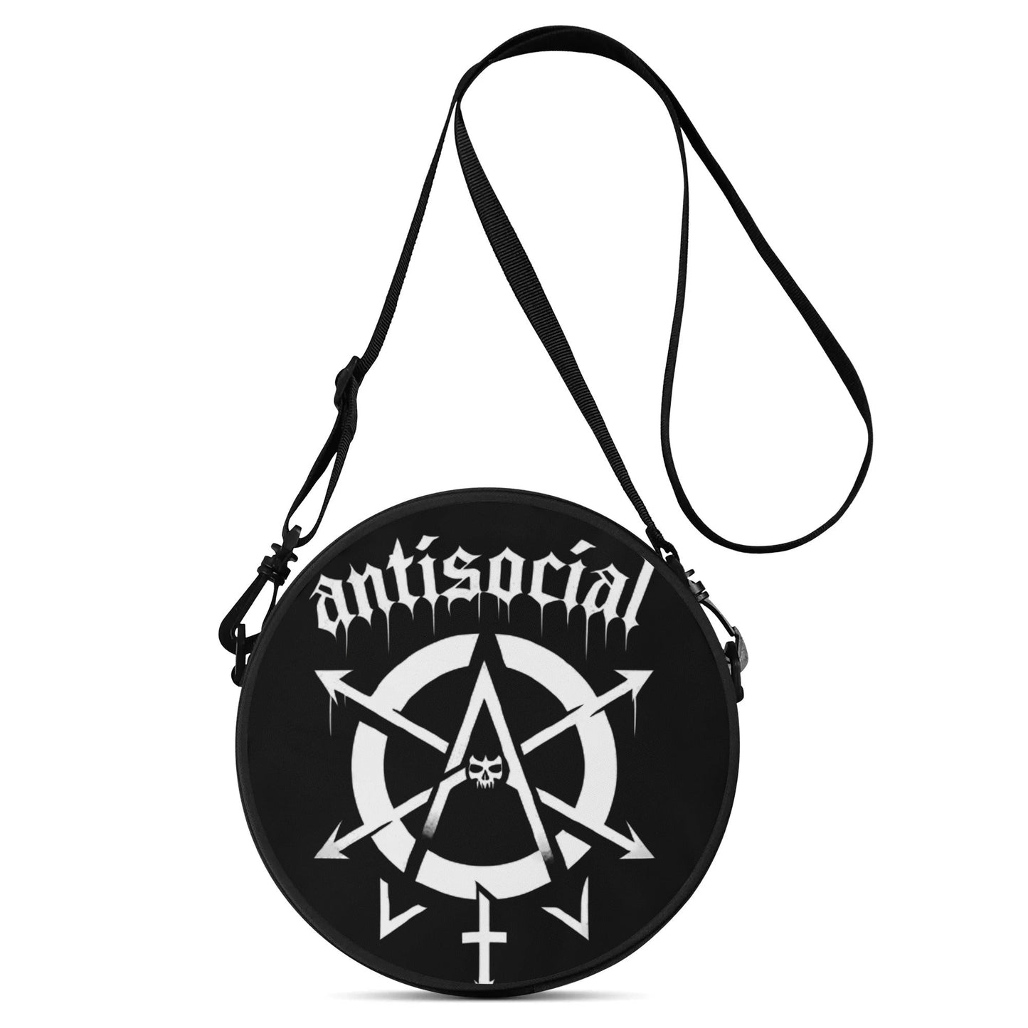 Antisocial Round Satchel BagVTZdesignsaccessoriesanti socialbag