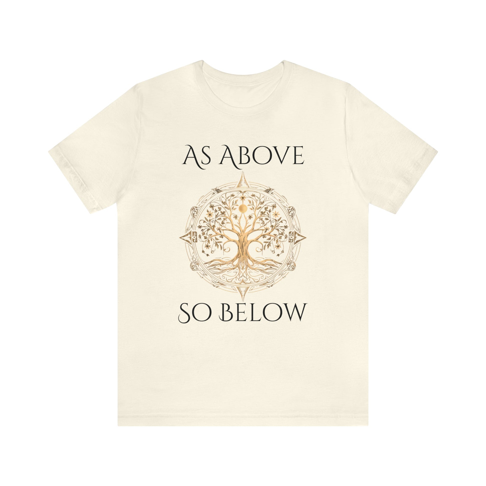 As Above So Below Unisex Jersey Tee ShirtT - ShirtVTZdesignsNaturalXSCottonCrew neckDTG