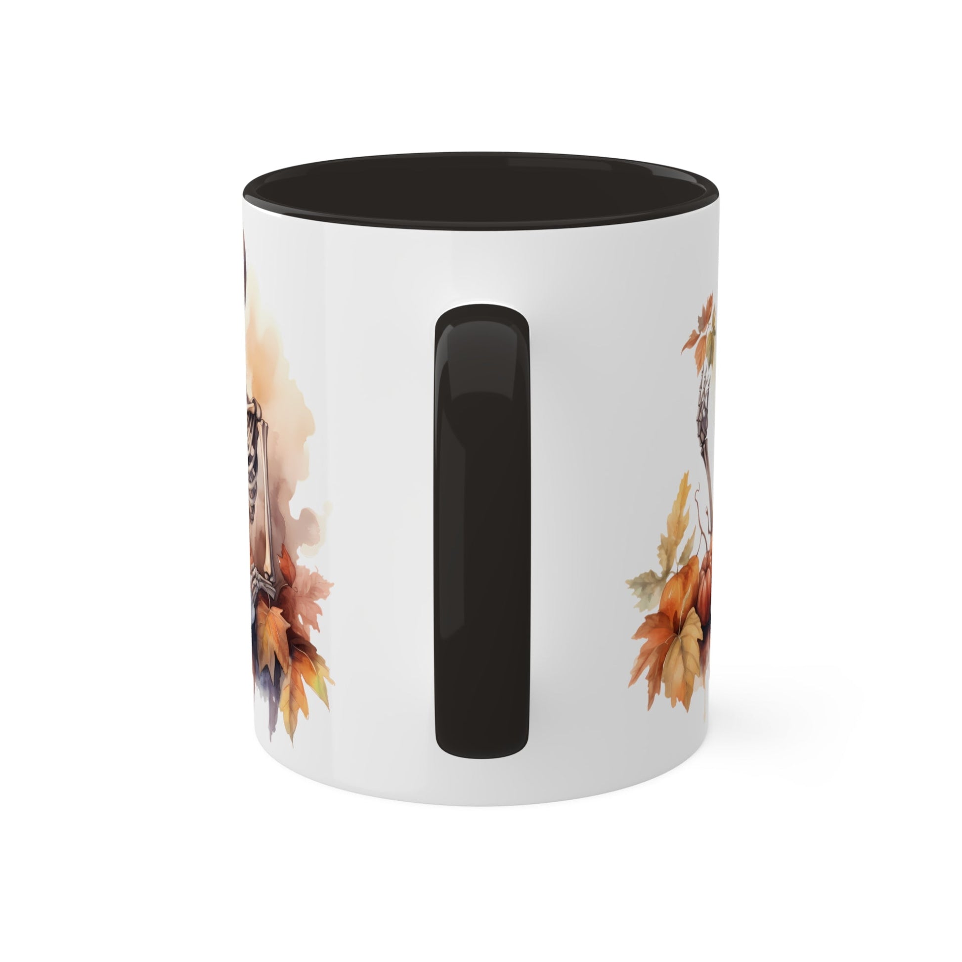 Autumn Skeleton Colorful Mug 11ozMugVTZdesigns11ozOrange11 ozaccent mugblack