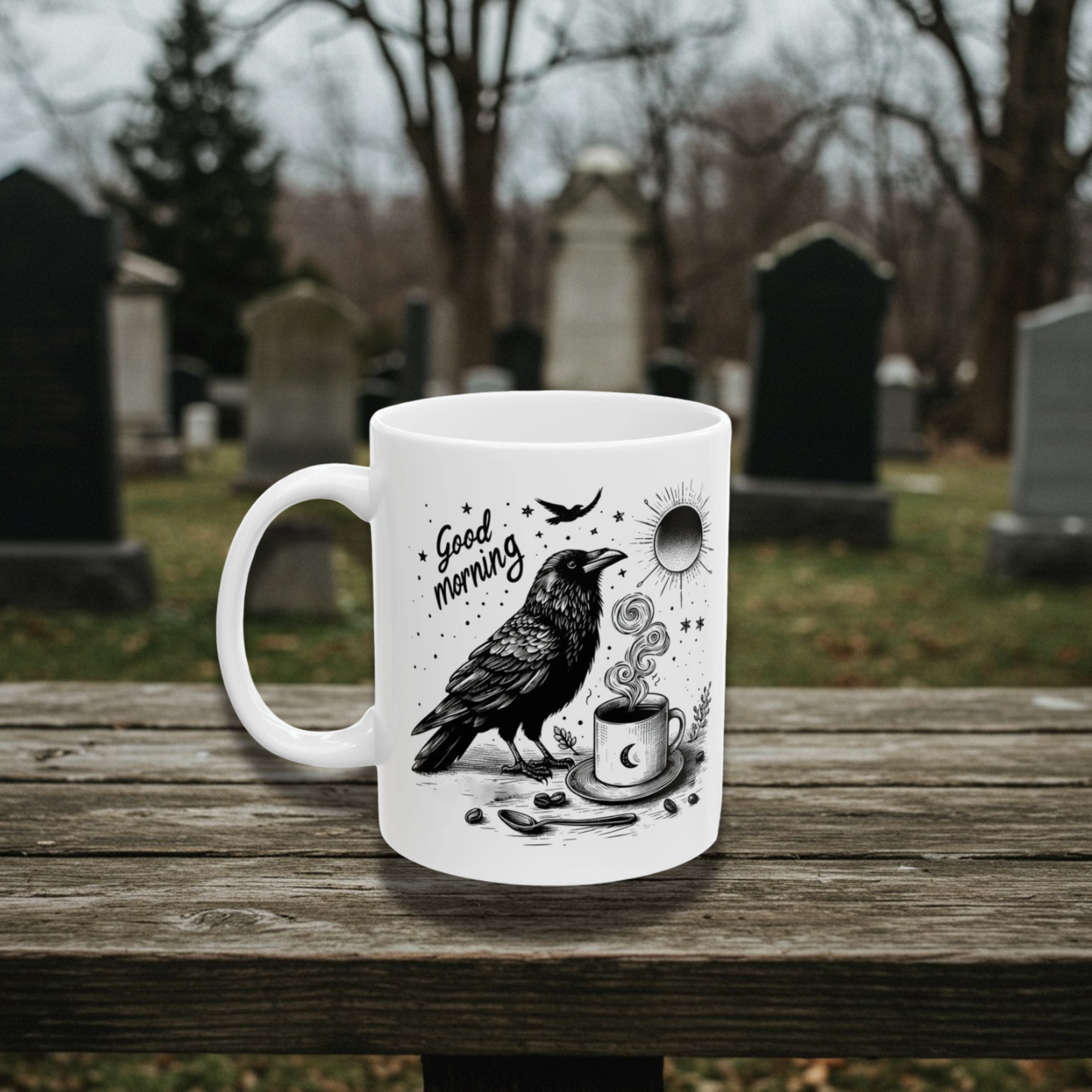 Good Morning Raven Mug