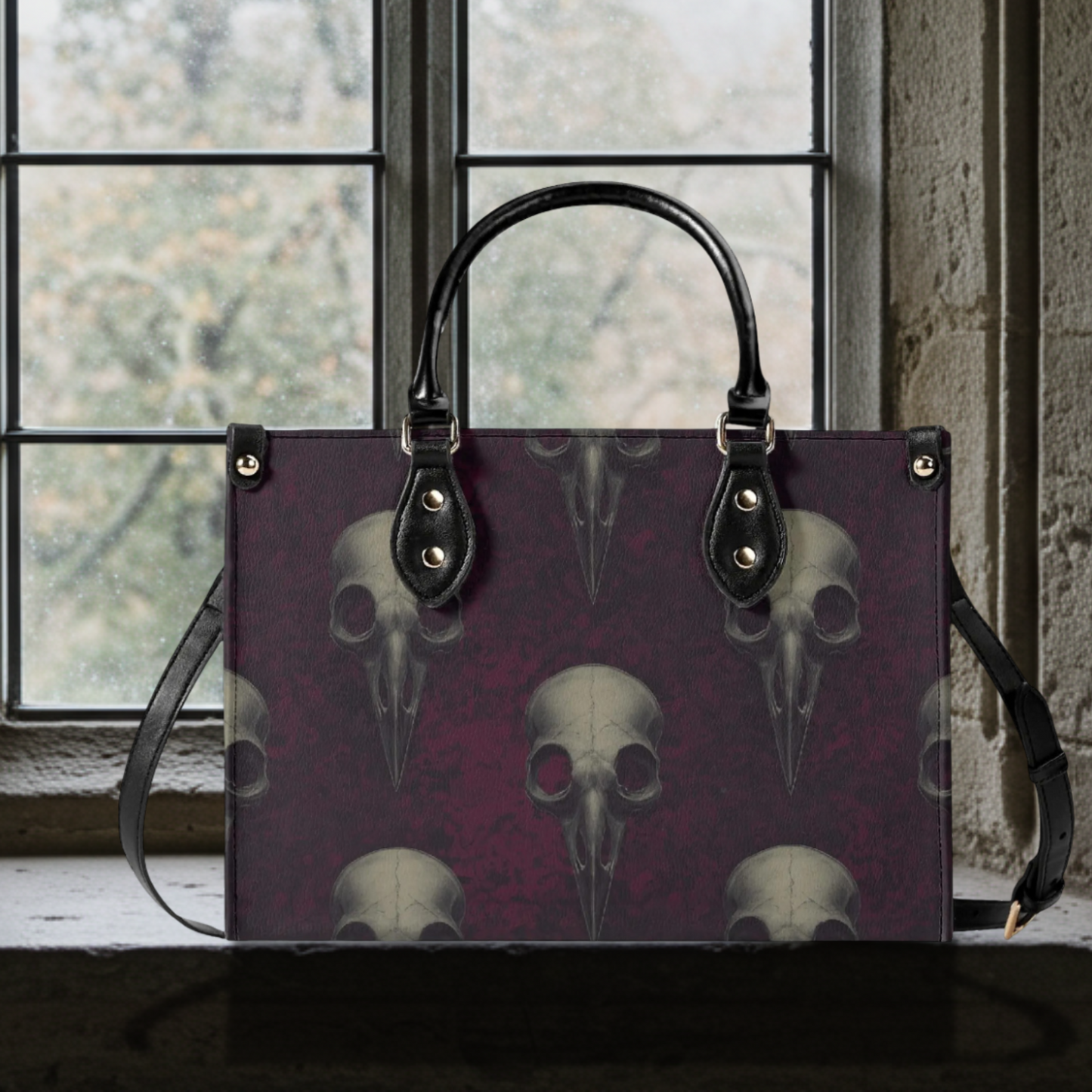 Raven Skulls Handbag
