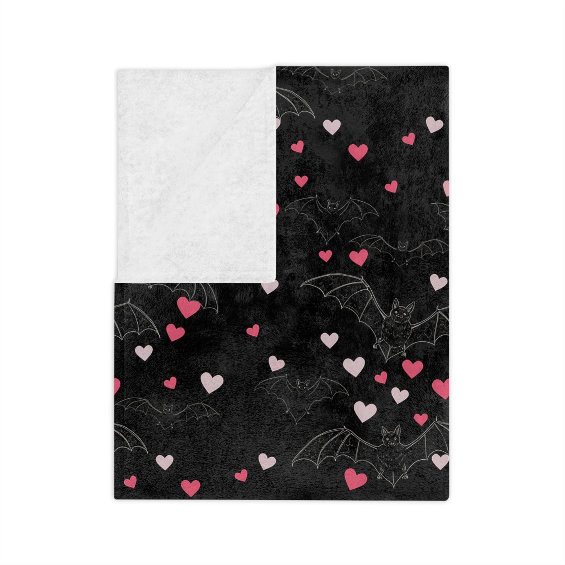 Bats and Hearts Throw BlanketHome DecorVTZdesigns80" × 60"batbatsBed