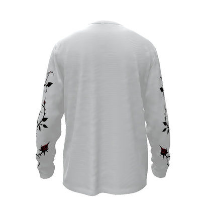 Bats and Rose Thorns Long Sleeve Tee ShirtLong - sleeveVTZdesignsFormal GraySbatsclothesclothing