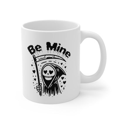 Be Mine Grim Reaper Ceramic Coffee MugMugVTZdesigns11oz11ozCoffee Mugscreepy