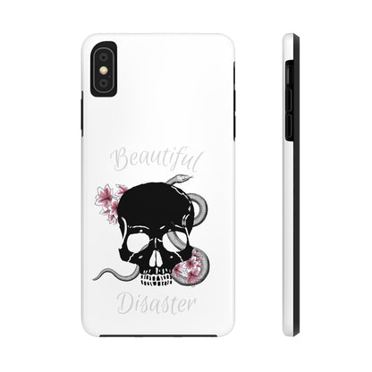 Beautiful Disaster Skull Rose Snake Tough Phone Cases iPhone 7, 8, X, 11, 12, 13, 14 & morePhone CaseVTZdesignsiPhone XS MAXAccessoriesGlossyiPhone Cases