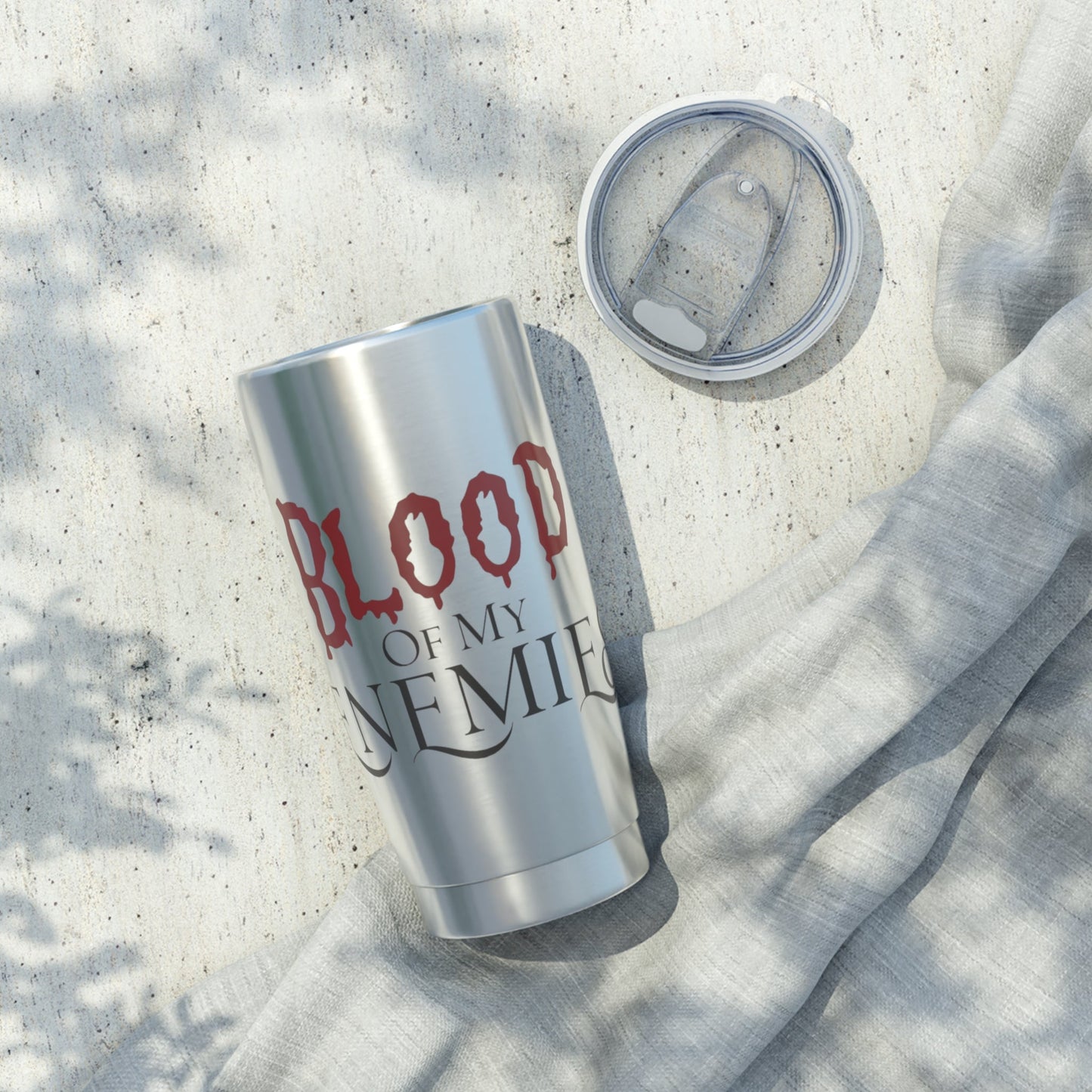 Blood of My Enemies 20oz Stainless Steel TumblerMugVTZdesigns20ozSilver20 ozBottles & Tumblerscup