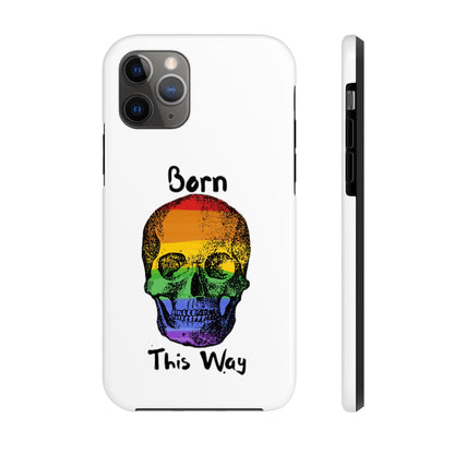 Born This Way Skeleton Pride Tough Phone Cases for iPhone 7, 8, X, 11, 12, 13, 14 and morePhone CaseVTZdesignsiPhone XSAccessoriesGlossyiPhone Cases