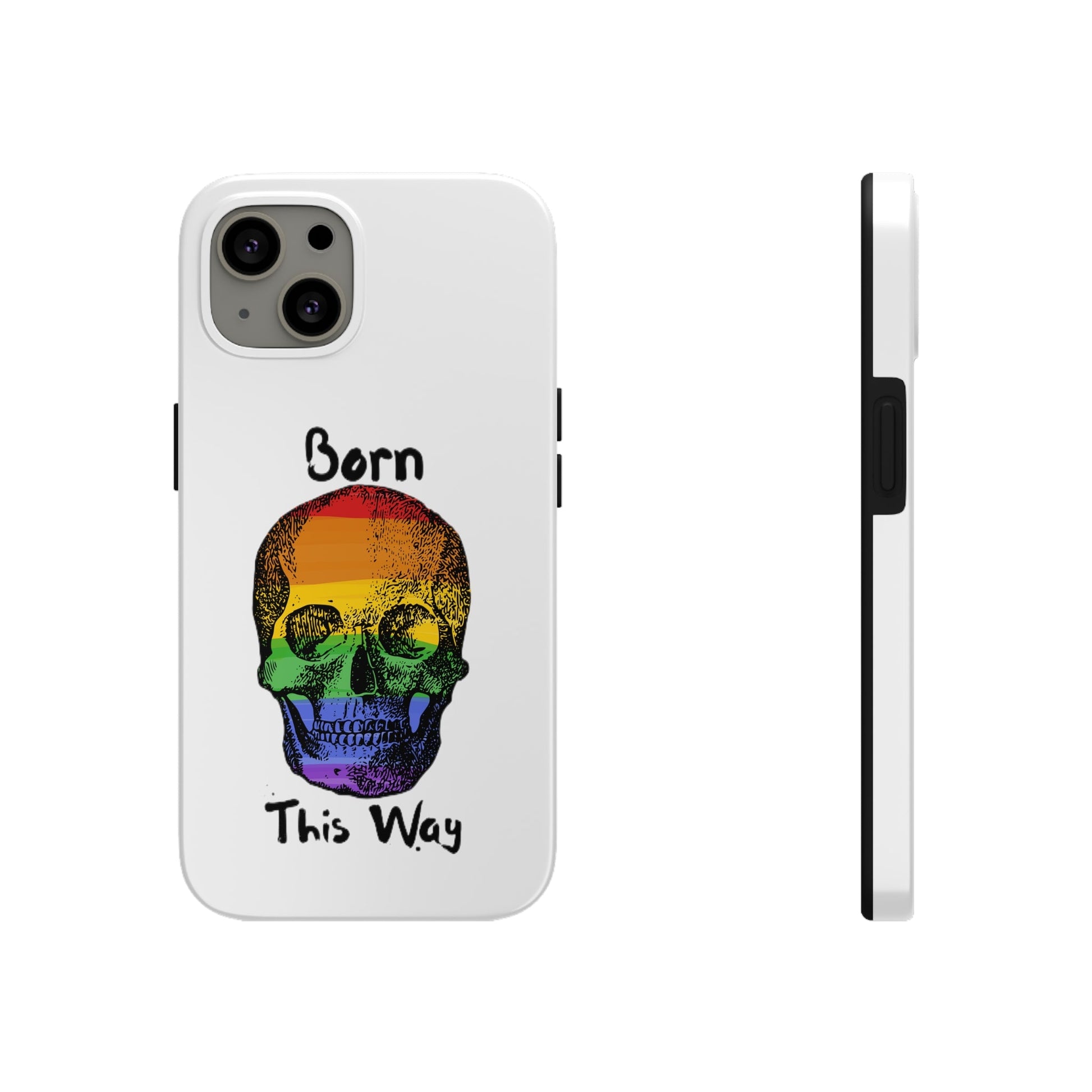 Born This Way Skeleton Pride Tough Phone Cases for iPhone 7, 8, X, 11, 12, 13, 14 and morePhone CaseVTZdesignsiPhone XSAccessoriesGlossyiPhone Cases