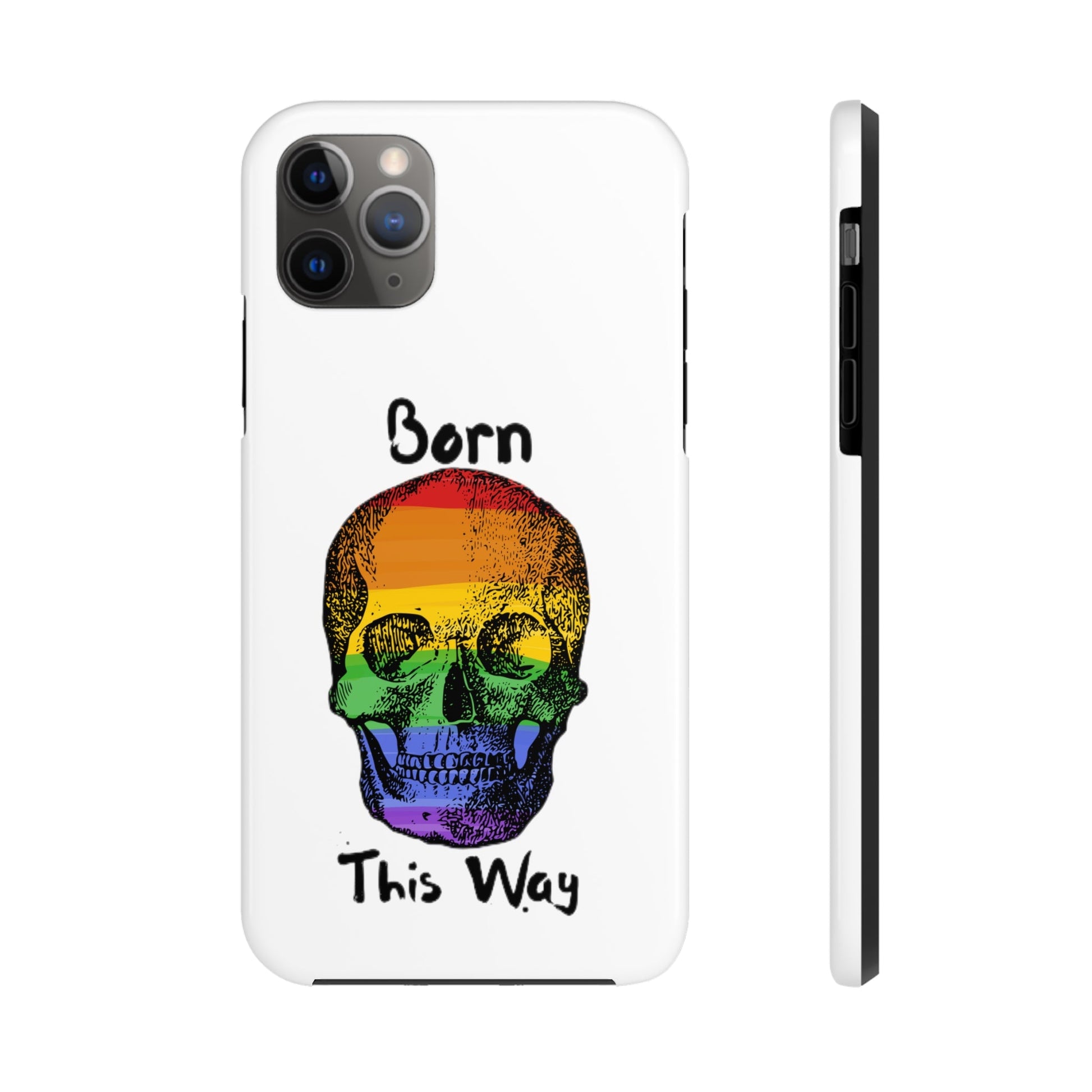 Born This Way Skeleton Pride Tough Phone Cases for iPhone 7, 8, X, 11, 12, 13, 14 and morePhone CaseVTZdesignsiPhone XSAccessoriesGlossyiPhone Cases