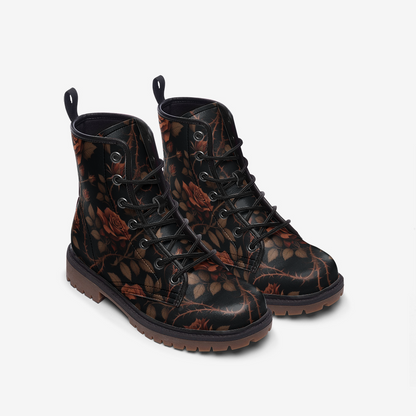 Roses and Vines Combat Boots
