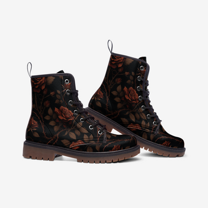 Roses and Vines Combat Boots