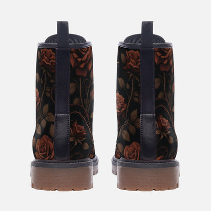 Roses and Vines Combat Boots