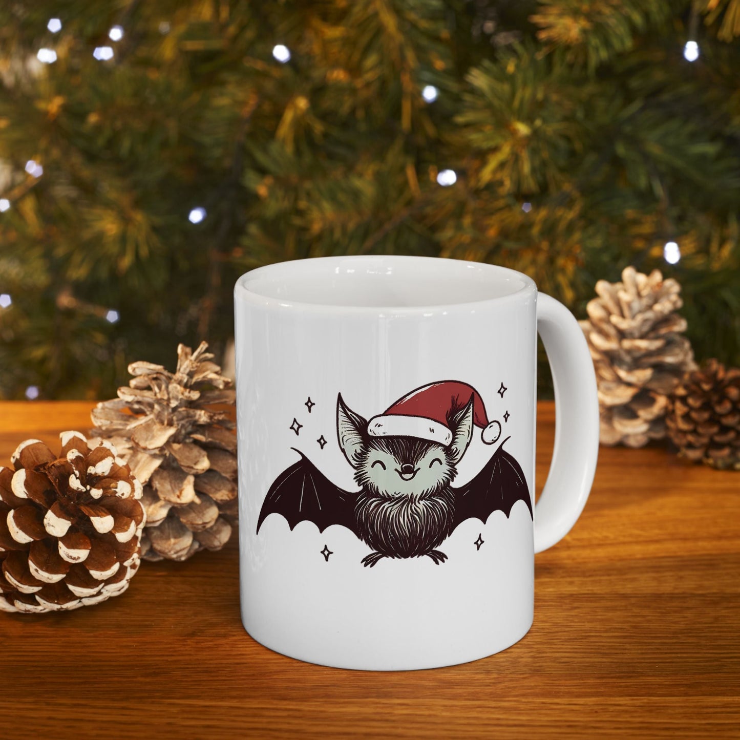 Christmas Bat Coffee MugMugVTZdesigns15oz11oz15 oz15oz