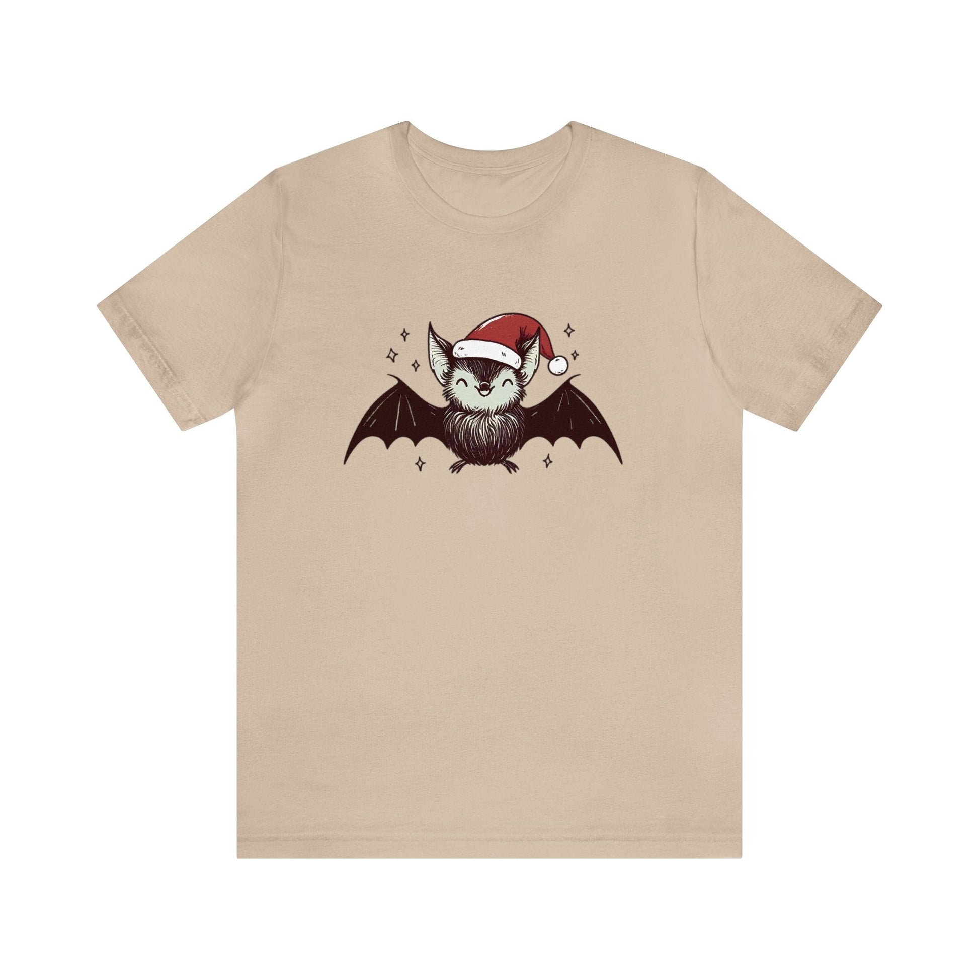 Christmas Bat Short Sleeve Tee ShirtT - ShirtVTZdesignsTanXSbatschristmasclothing