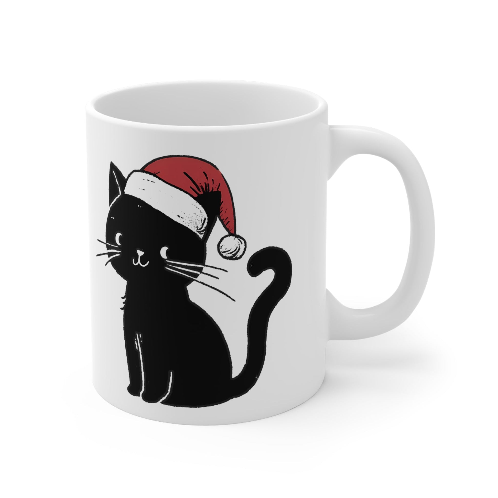 Christmas Cat Ceramic Mug 11ozMugVTZdesigns11oz11ozblack catcat lover