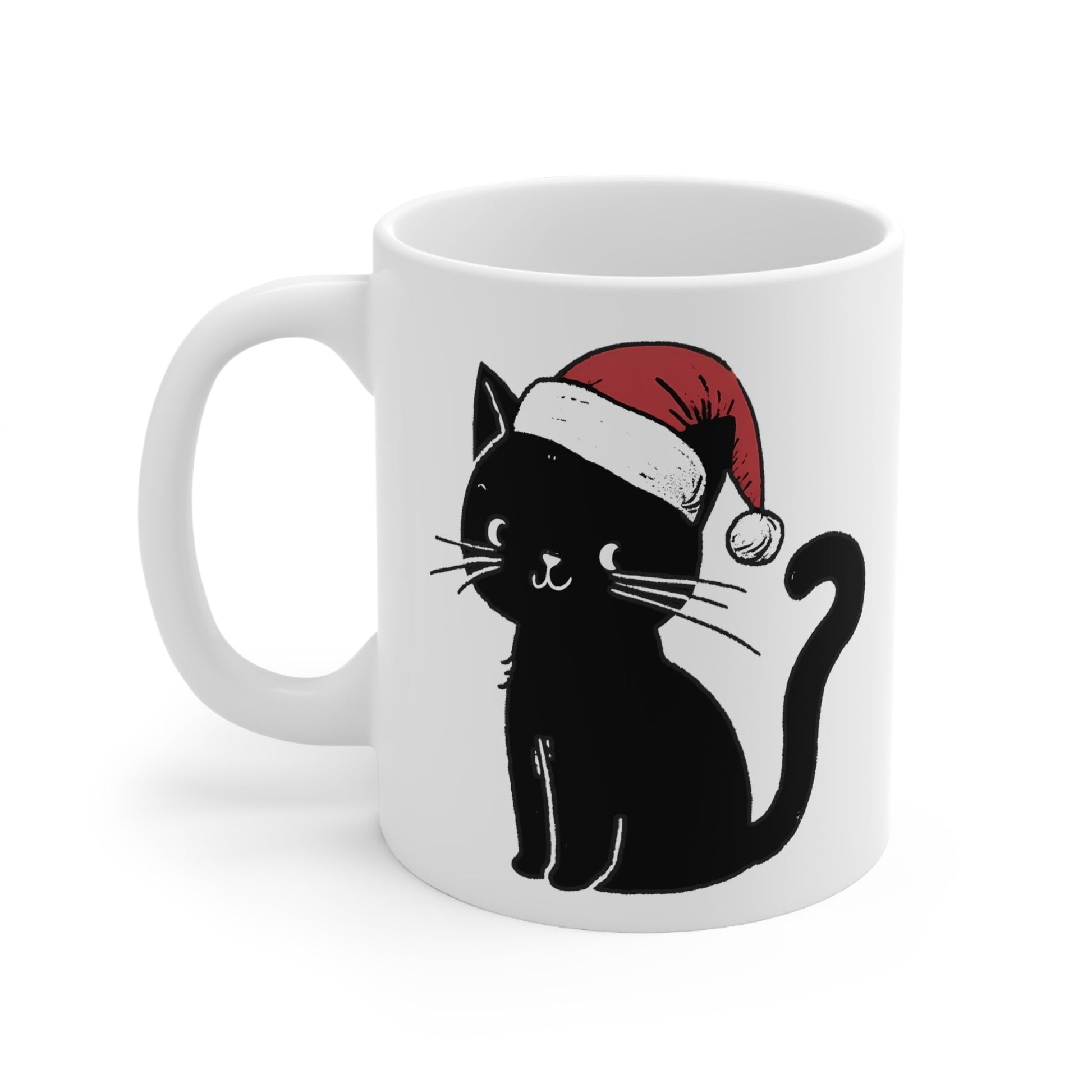 Christmas Cat Ceramic Mug 11ozMugVTZdesigns11oz11ozblack catcat lover