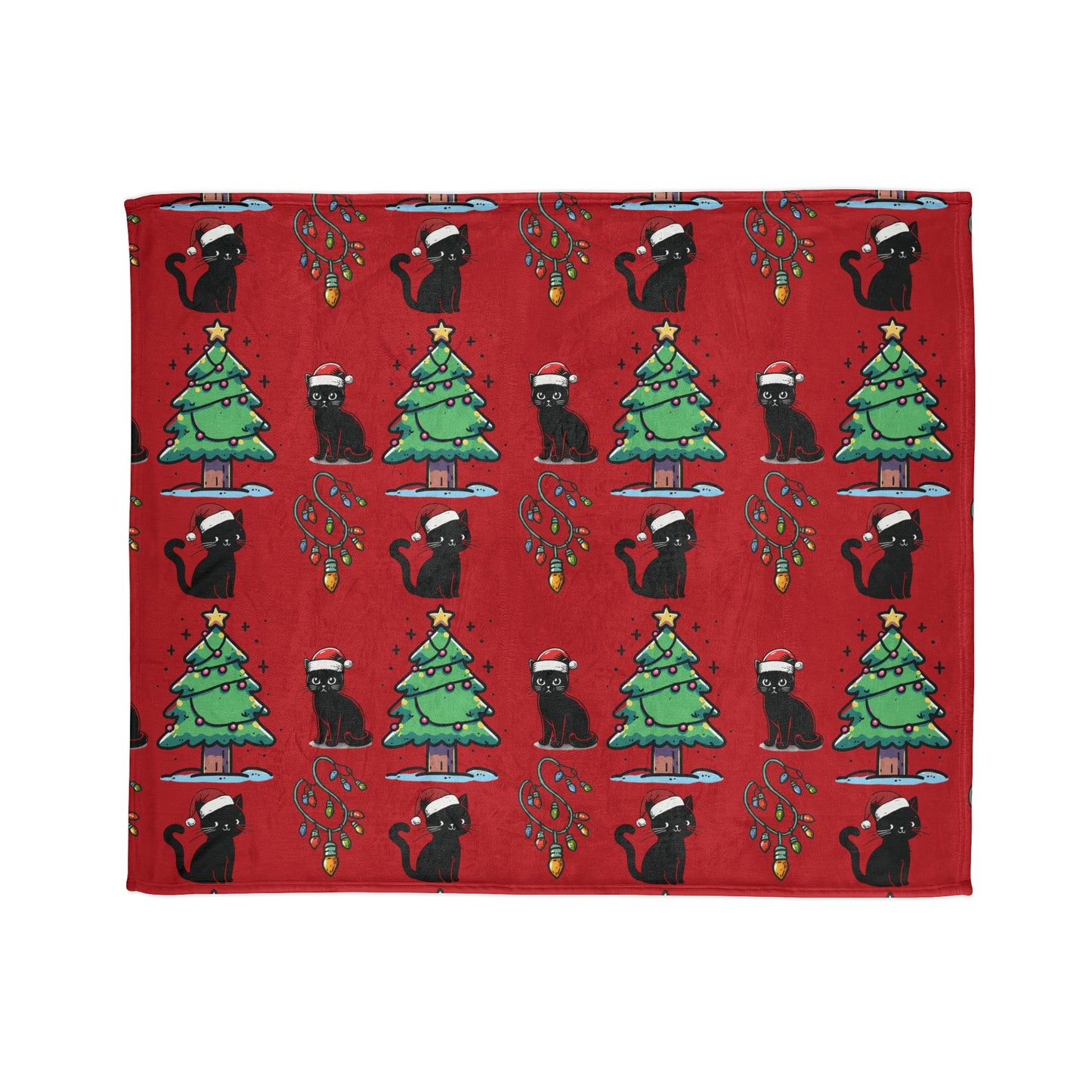 Christmas Cats BlanketHome DecorVTZdesigns50" × 60"BedBeddingBlankets