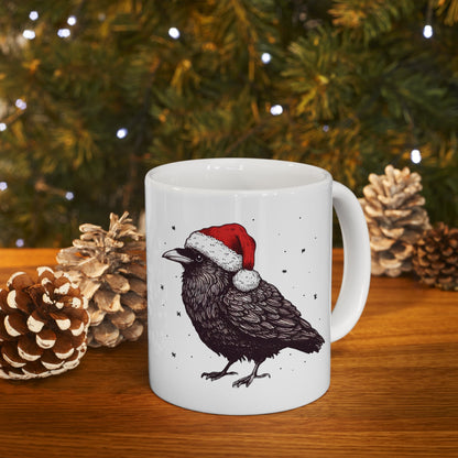 Christmas Raven Ceramic Mug 11ozMugVTZdesigns11oz11ozchristmasCoffee Mugs