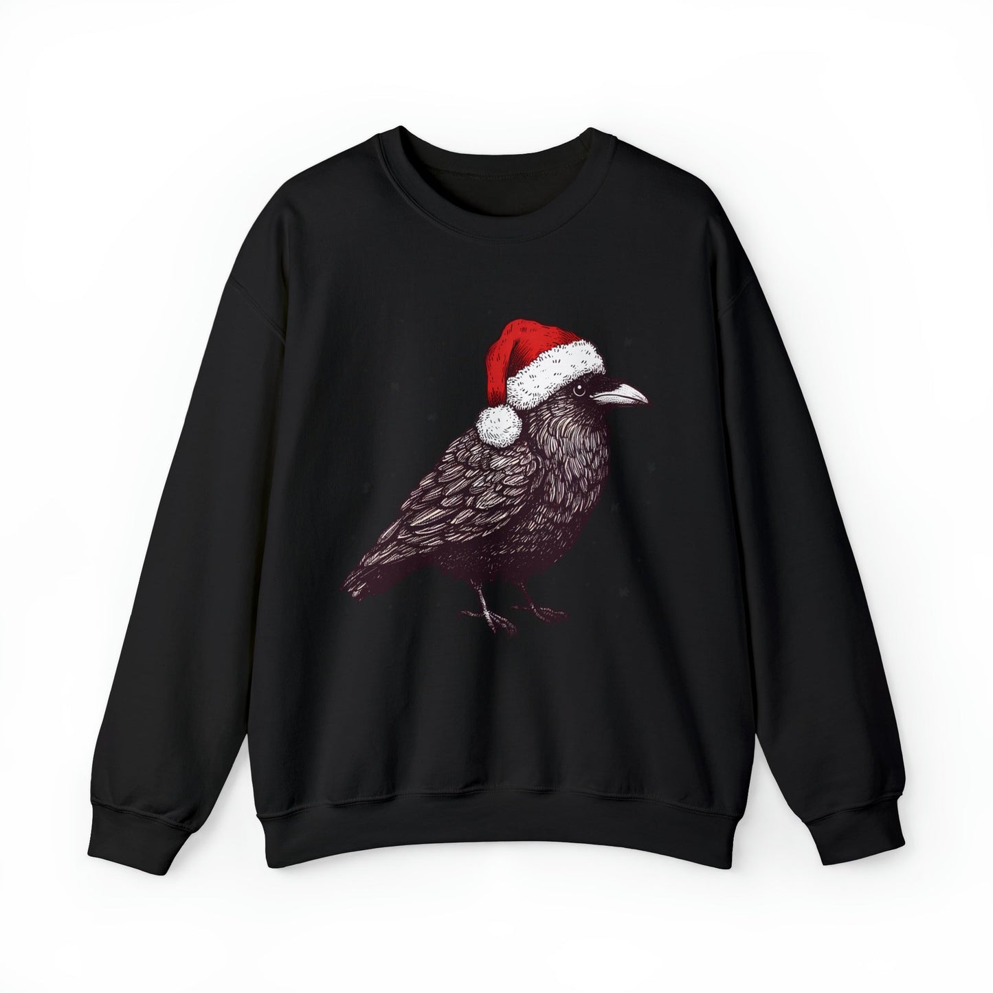 Christmas Raven Crewneck Pullover SweatshirtSweatshirtVTZdesignsSBlackchristmasclothingCrew neck