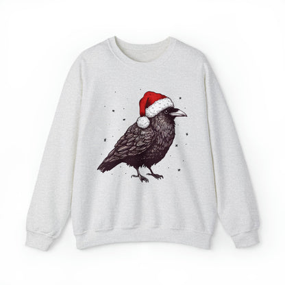 Christmas Raven Crewneck Pullover SweatshirtSweatshirtVTZdesignsSAshchristmasclothingCrew neck