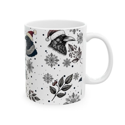 Christmas Ravens Coffee MugMugVTZdesigns11oz11oz15 oz15oz