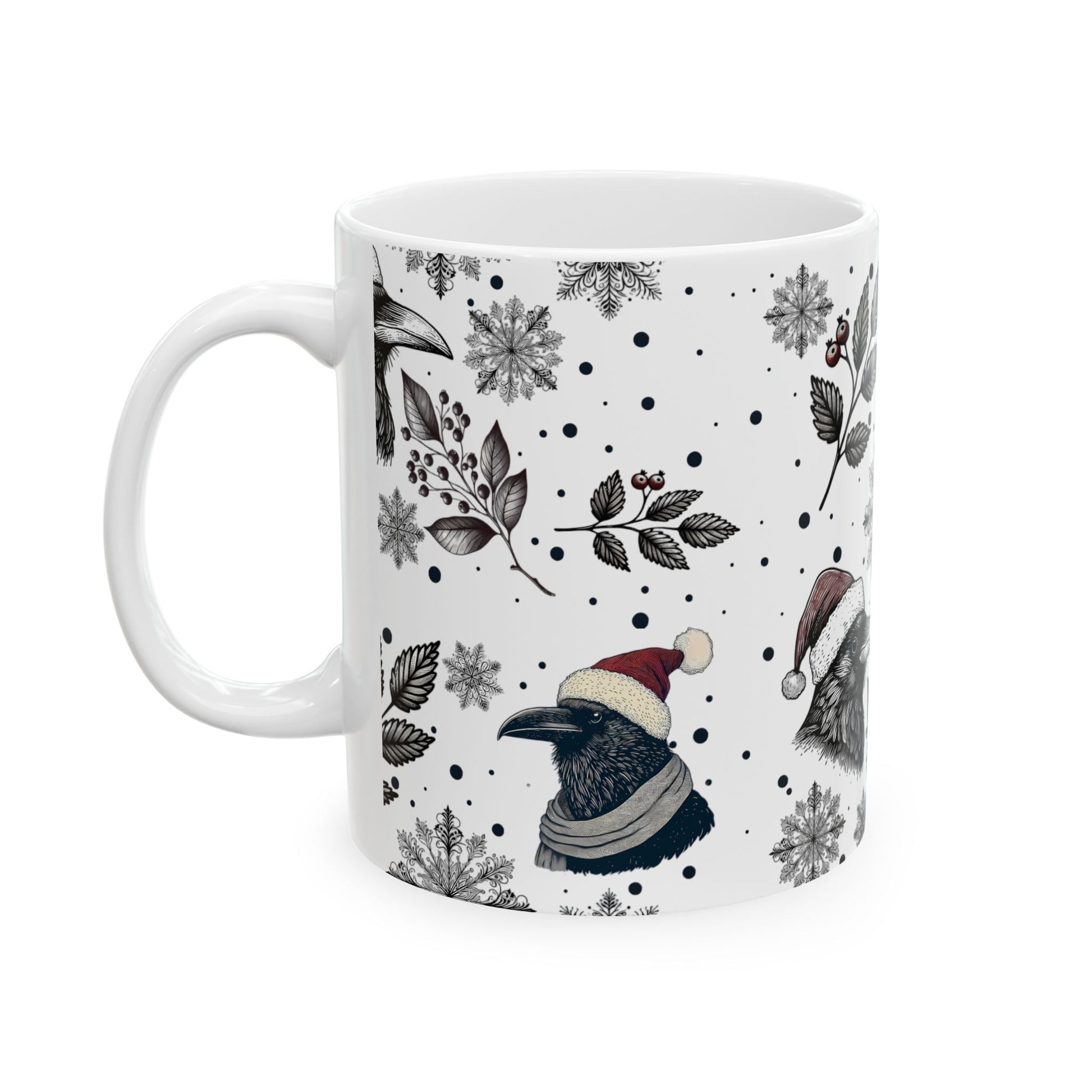 Christmas Ravens Coffee MugMugVTZdesigns15oz11oz15 oz15oz