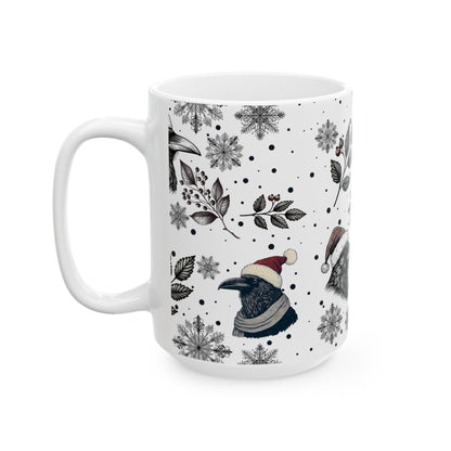 Christmas Ravens Coffee MugMugVTZdesigns15oz11oz15 oz15oz