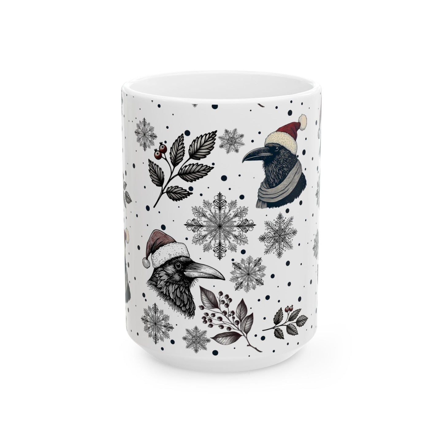 Christmas Ravens Coffee MugMugVTZdesigns15oz11oz15 oz15oz