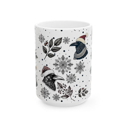 Christmas Ravens Coffee MugMugVTZdesigns15oz11oz15 oz15oz