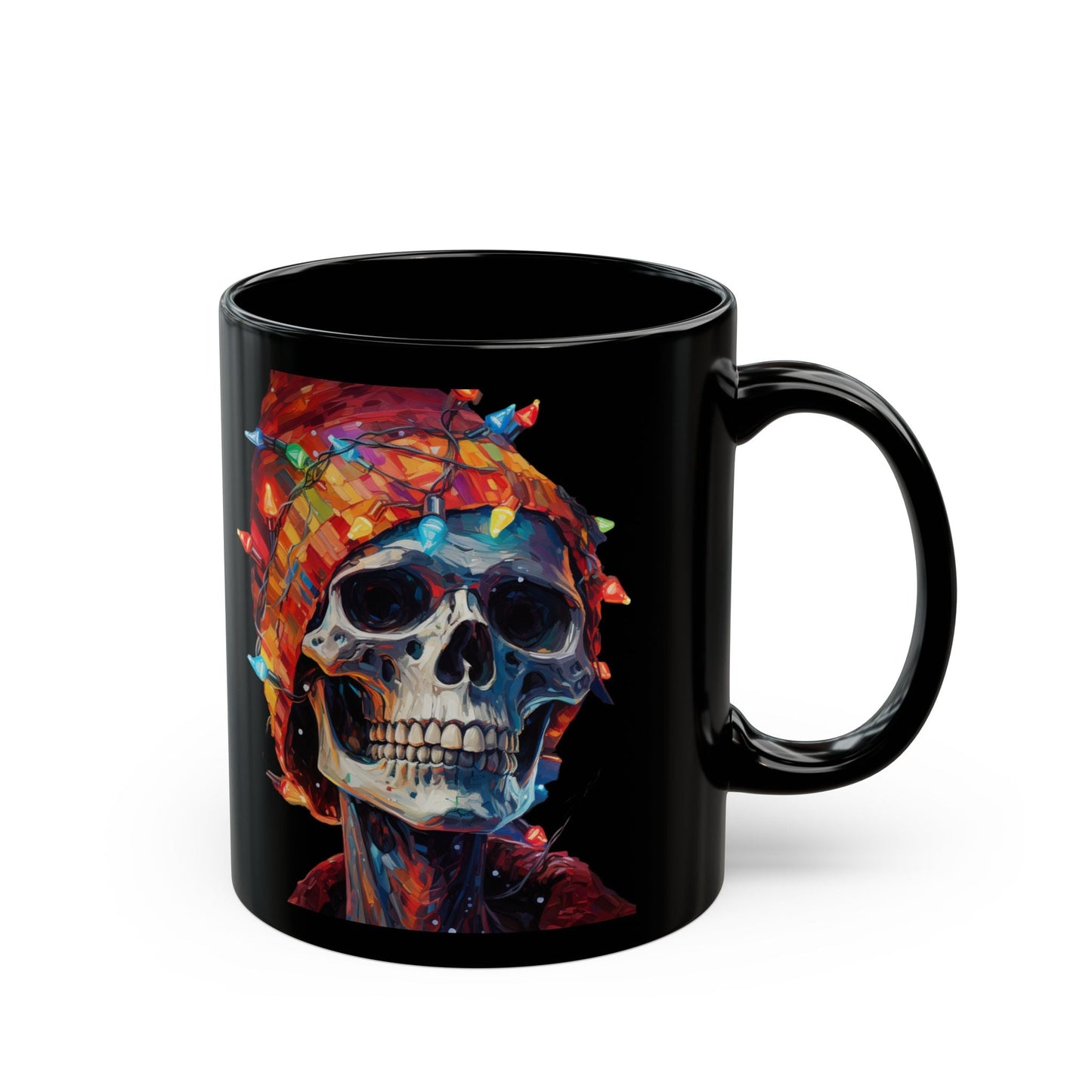 Christmas Skeleton Black MugMugVTZdesigns11oz11ozBack - to - SchoolBlack base