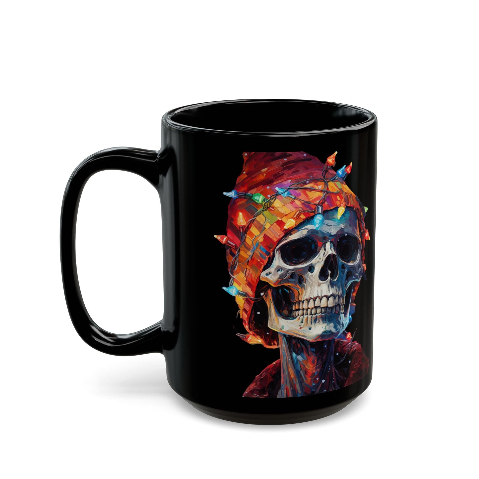 Christmas Skeleton Black MugMugVTZdesigns11oz11ozBack - to - SchoolBlack base