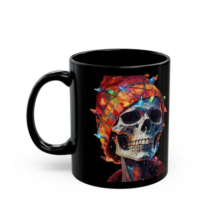 Christmas Skeleton Black MugMugVTZdesigns11oz11ozBack - to - SchoolBlack base