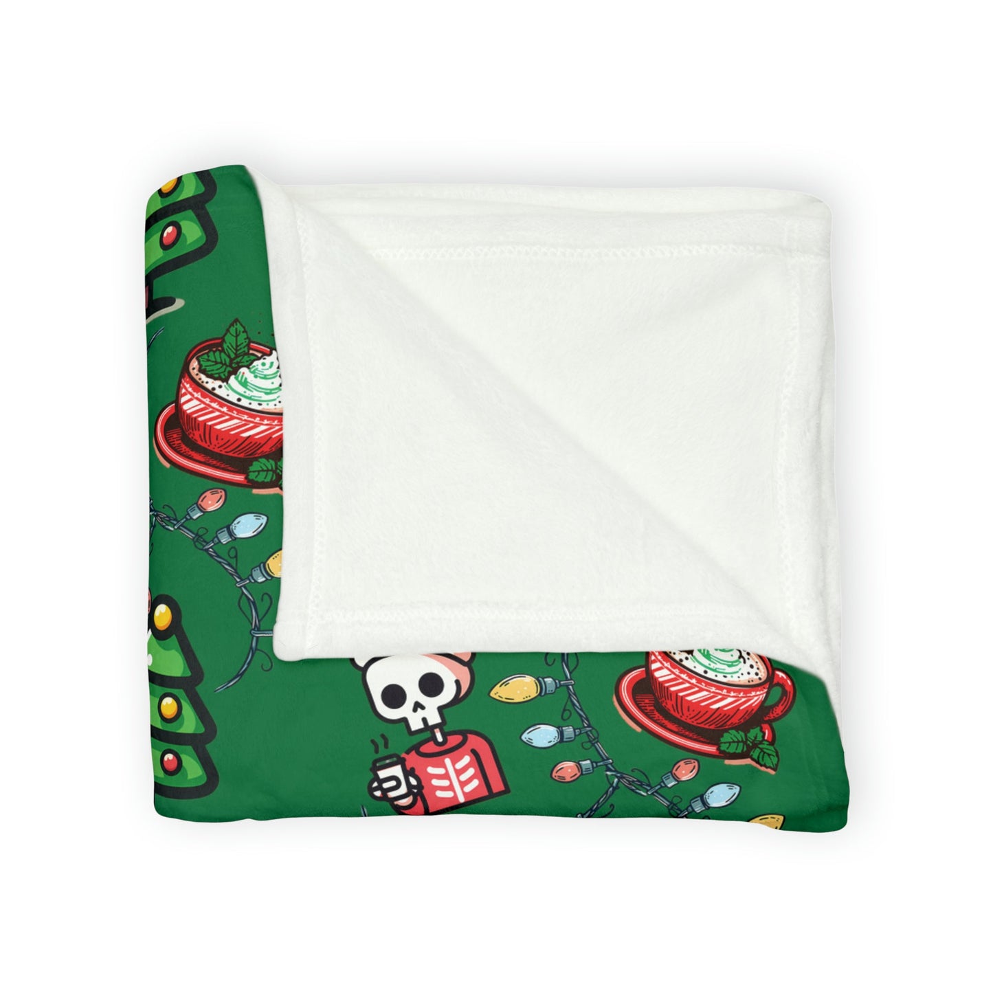 Christmas Skeleton Coffee BlanketHome DecorVTZdesigns50" × 60"BedBeddingBlankets