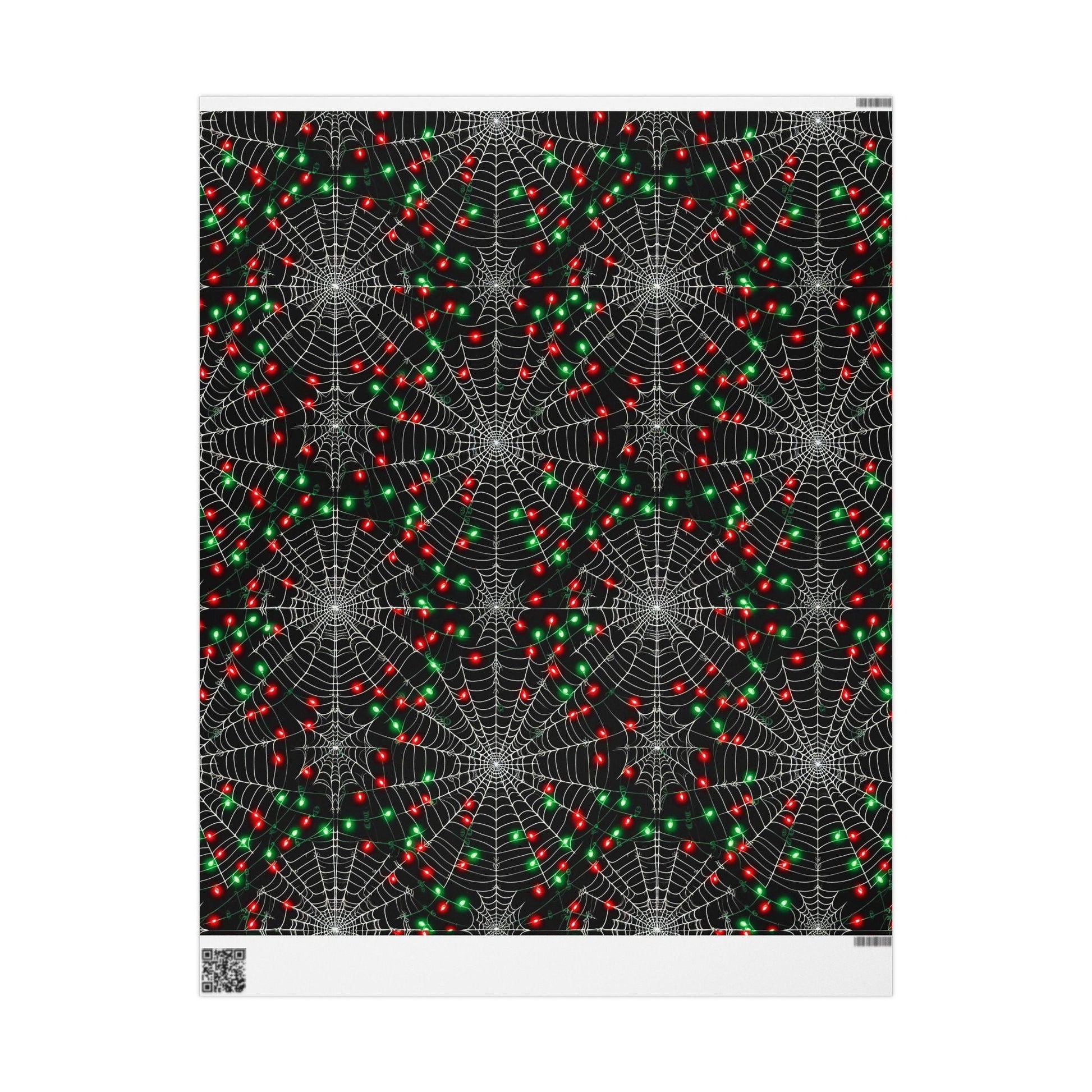 Christmas Spiderwebs Wrapping PaperHome DecorVTZdesigns30" x 180"MatteblackChristmaschristmas lights