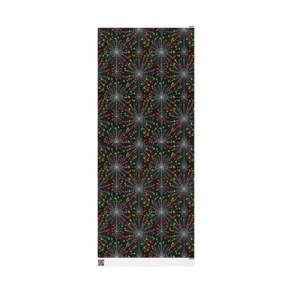 Christmas Spiderwebs Wrapping PaperHome DecorVTZdesigns30" x 180"MatteblackChristmaschristmas lights