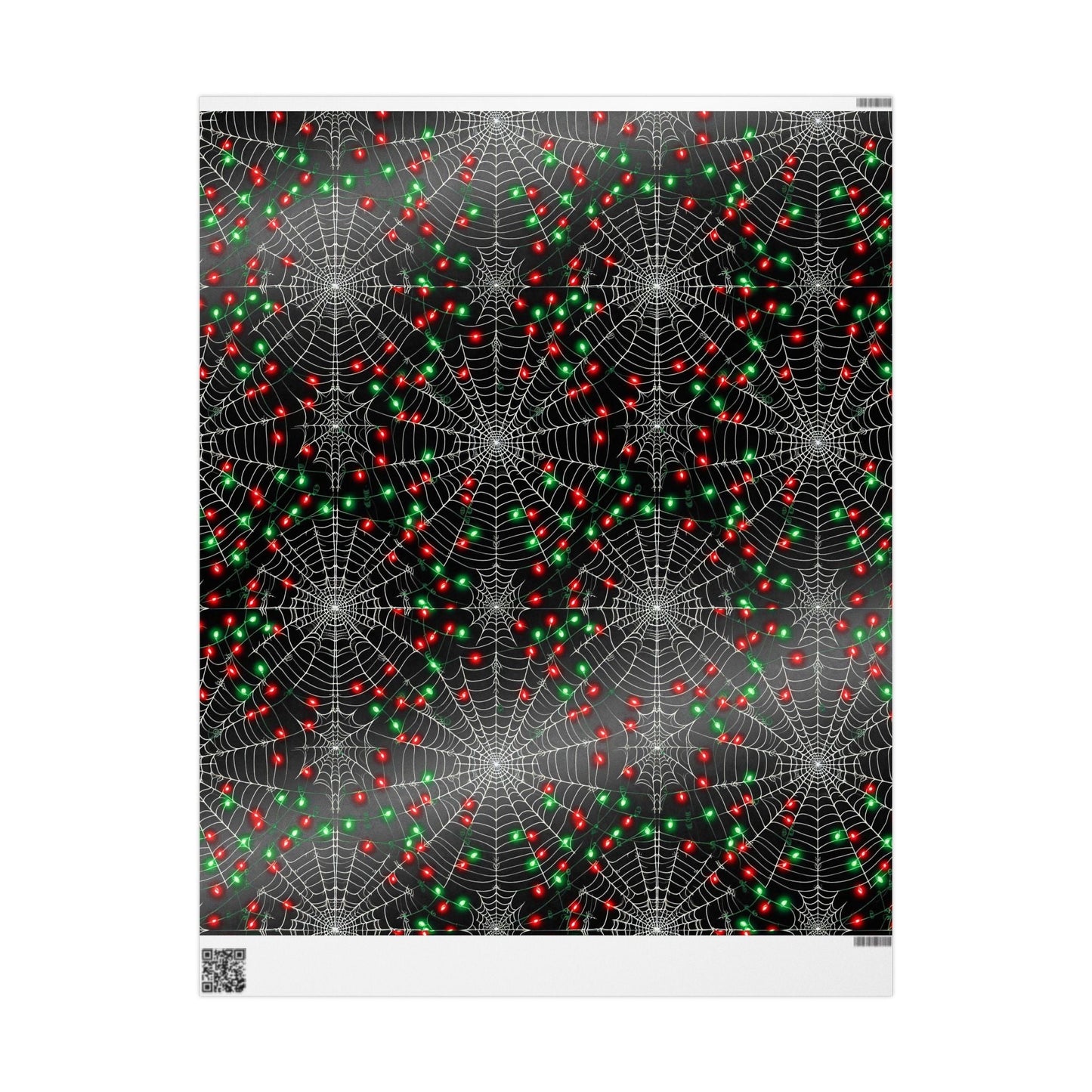 Christmas Spiderwebs Wrapping PaperHome DecorVTZdesigns30" x 180"MatteblackChristmaschristmas lights