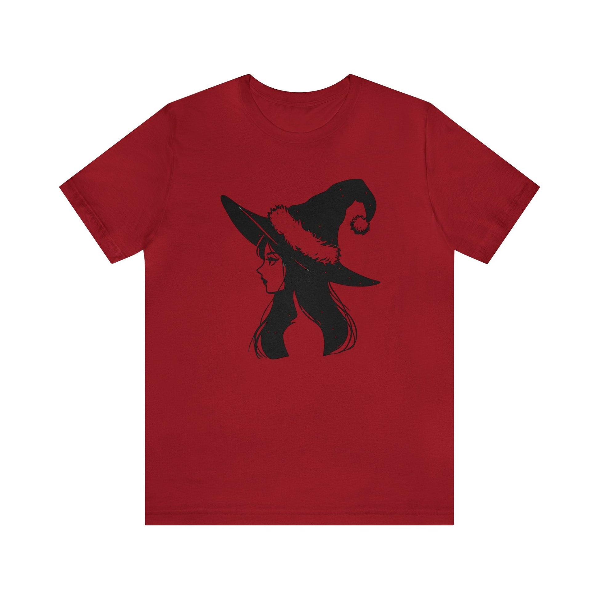 Christmas Witch Short Sleeve Tee ShirtT - ShirtVTZdesignsCanvas RedXSchristmasclothingCotton