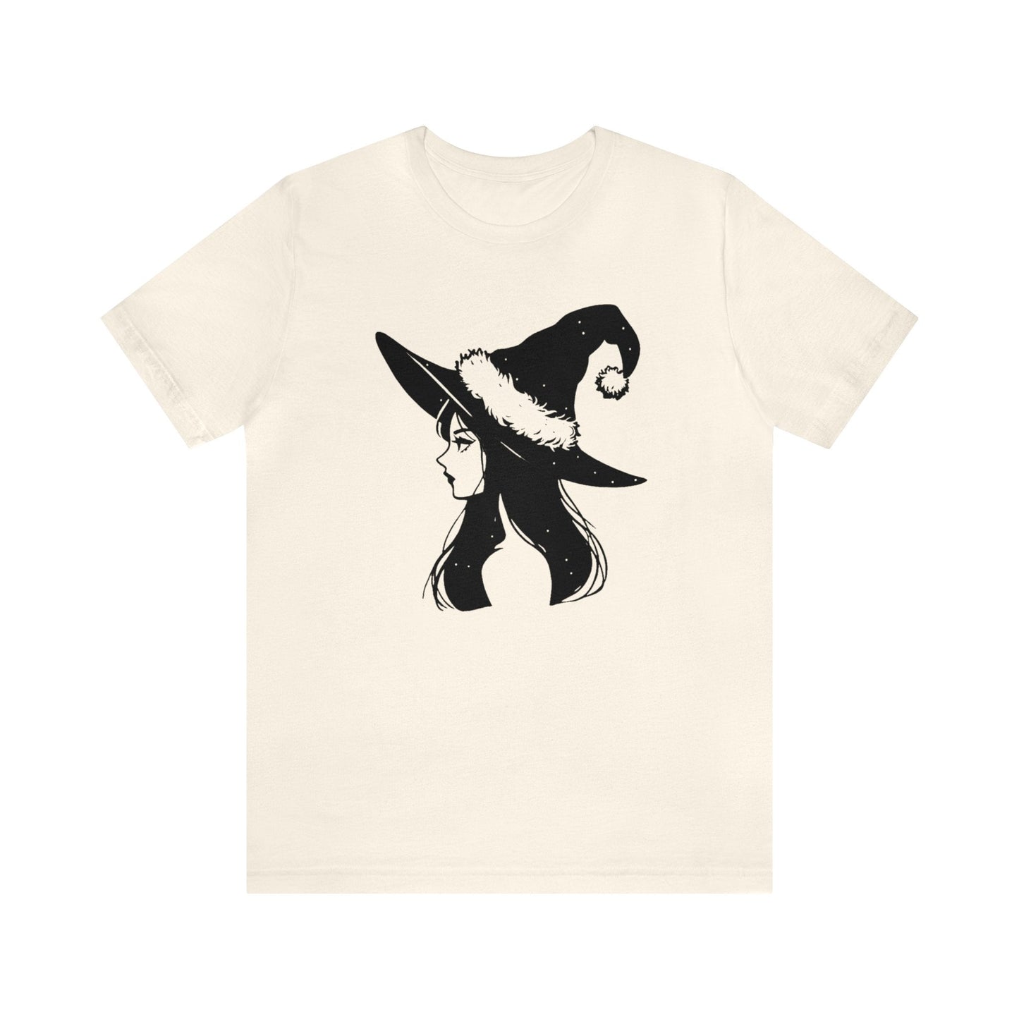 Christmas Witch Short Sleeve Tee ShirtT - ShirtVTZdesignsNaturalXSchristmasclothingCotton