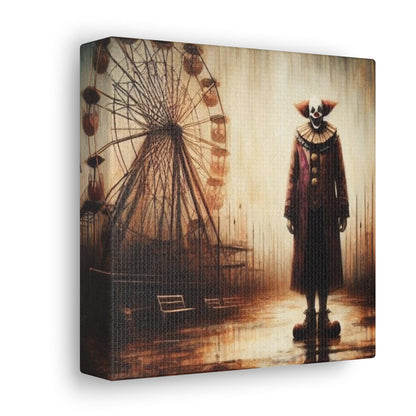 Clown In Abandoned Amusement Park Canvas Gallery WrapCanvasVTZdesigns6″ x 6″1.25"artArt & Wall Decorart print