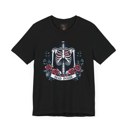 Dead Inside Tee ShirtT - ShirtVTZdesignsBlackXSCottonCrew neckDTG