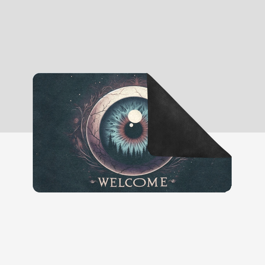 Spooky Eyeball Rubber Doormat